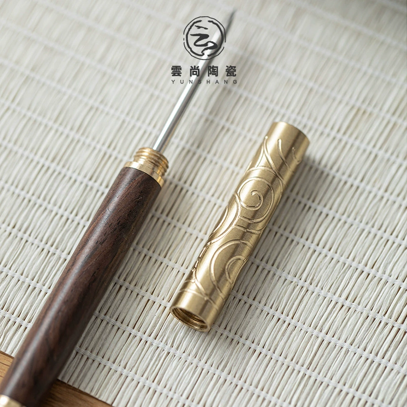 Tea set, Puerh tea from natural wood sandalwood stainless steel