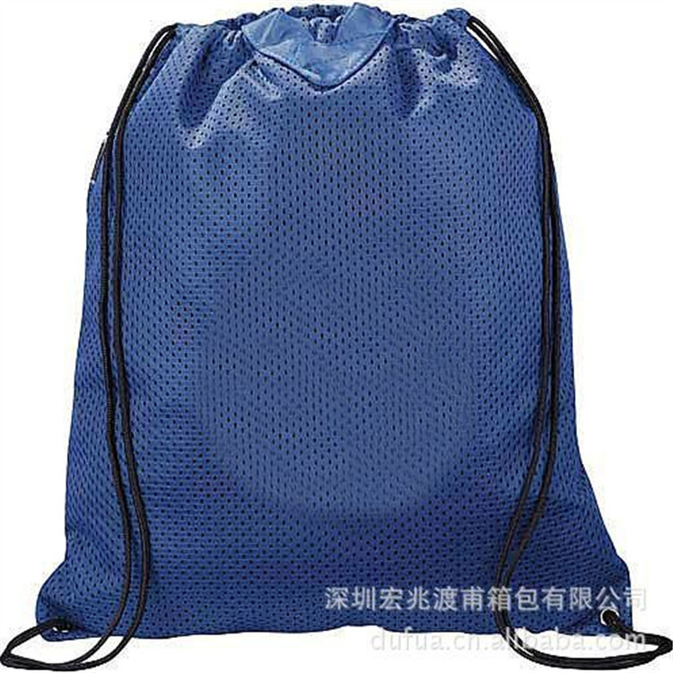涤纶束口袋定供应抽绳背包双肩包定 制马拉松赛事包篮球袋