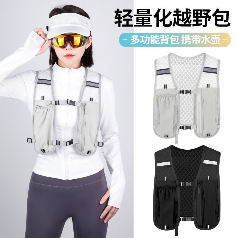 Mochila de Ciclismo y Running Nocturno de Poliéster Transpirable, Impermeable y Reflectante para Running y Ciclismo image 3