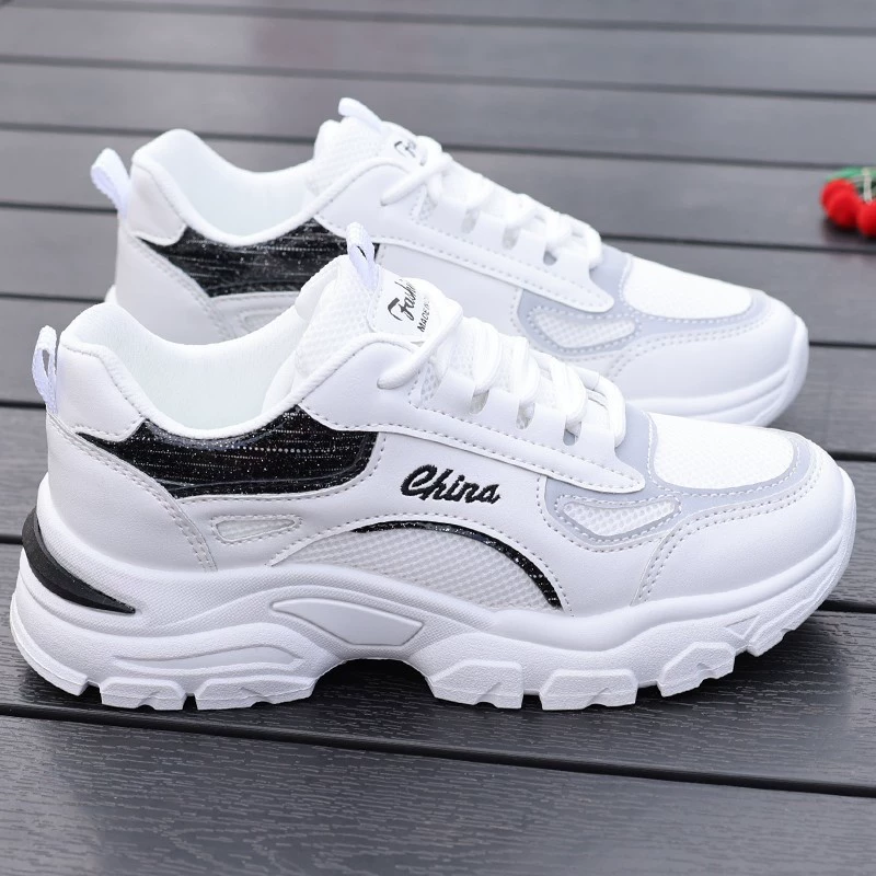Summer breathable sports shoes, casual footwear, white shoes