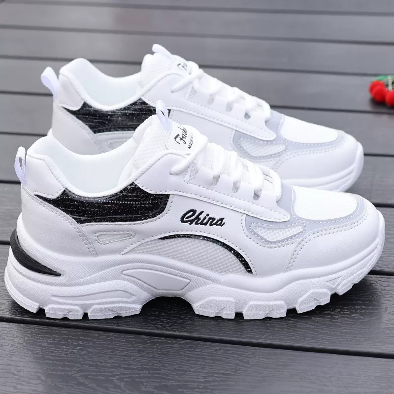 Summer breathable sports shoes, casual footwear, white shoes