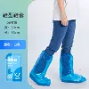 Cards, blue shoe covers