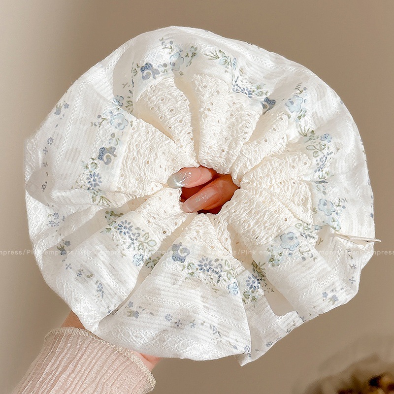 Encaje retro francés, diadema de intestino grueso, mujer 2025, nuevo estilo, cuerda para el cabello, banda de goma, lazo, dulce cuerda para el cabello, accesorios para el cabello