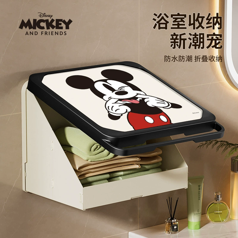 Настенная полка для хранения без перфорации для ванной комнаты и хранения одежды, складной ящик для хранения грязной одежды в ванной комнате