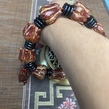 正宗滴血莲花菩提手串滴血莲花菩提子文玩佛珠男女野菠萝念珠手链