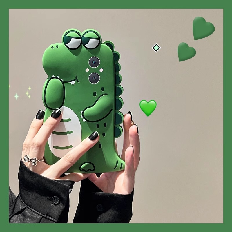 Crocodile Green Suitable for Apple 16 Phone Case Samsung s23ultra Creative Soft Silicone Phone Case Cross-border Hot Sale Crocodile Green Suitable for Apple 16 Phone Case Samsung s23ultra Creative Soft Silicone Phone Case Cross-border Hot Sale
