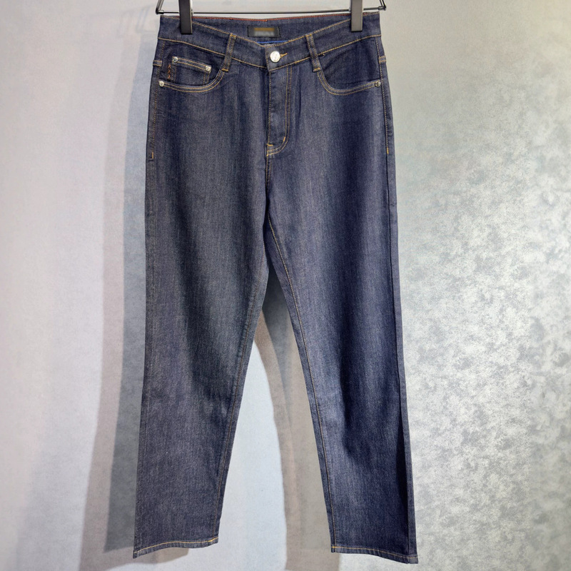 Borbotie Jeans Men's 2026 Spring and Summer New Product Ez Fashionable and Versatile Mid-Low Waist Small Straight Casual Pants