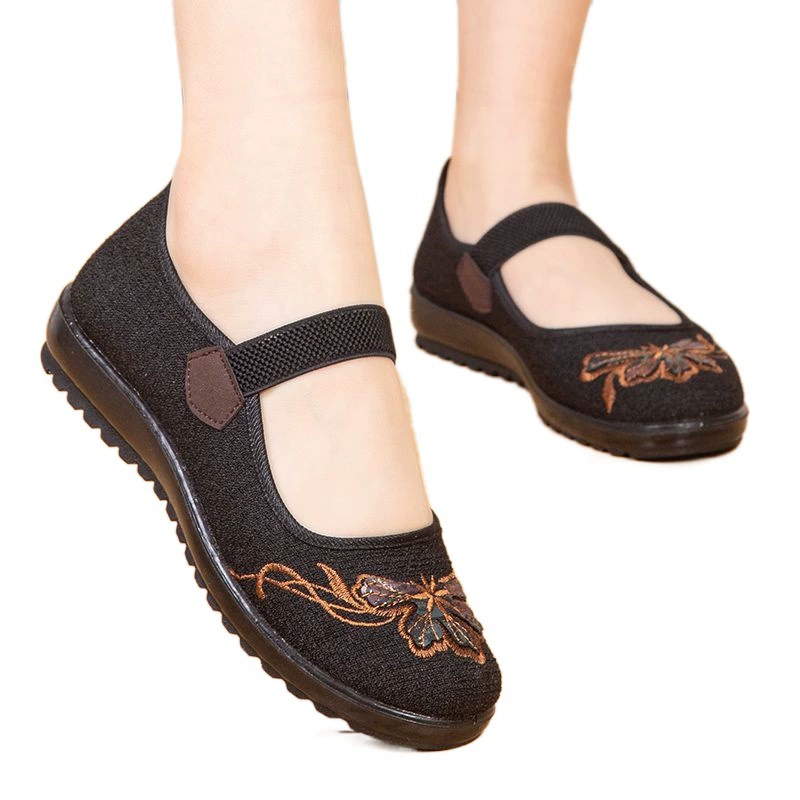 Зелено-матовые Slip-ons, дышащая обувь, удобная нескользящая обувь для мамы, мягкая подошва