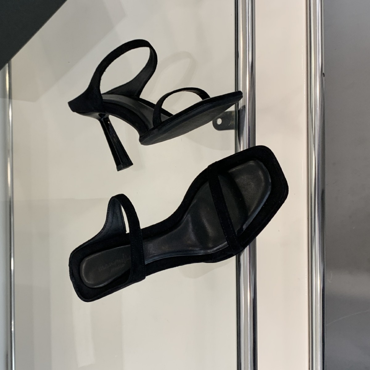 2025 Summer New Style One-Strap Thin High Heel Lazy Outdoor Half-Slip Beach Vacation Open-Toe Women's Sandals_vogvips.com