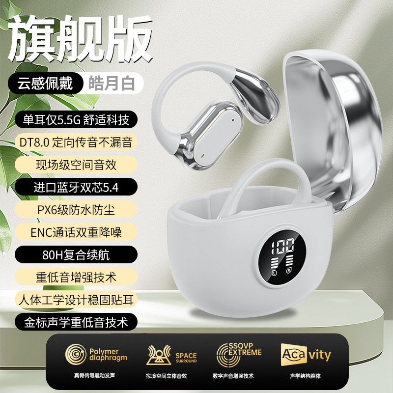 Q17跨境2025新款无线蓝牙耳机挂耳式高音质超长续航运动高清通话|undefined