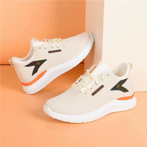  Spring and Summer New White Sneakers Women's Lightweight Soft Sole Running Shoes Student Lace-Up Casual Shoes