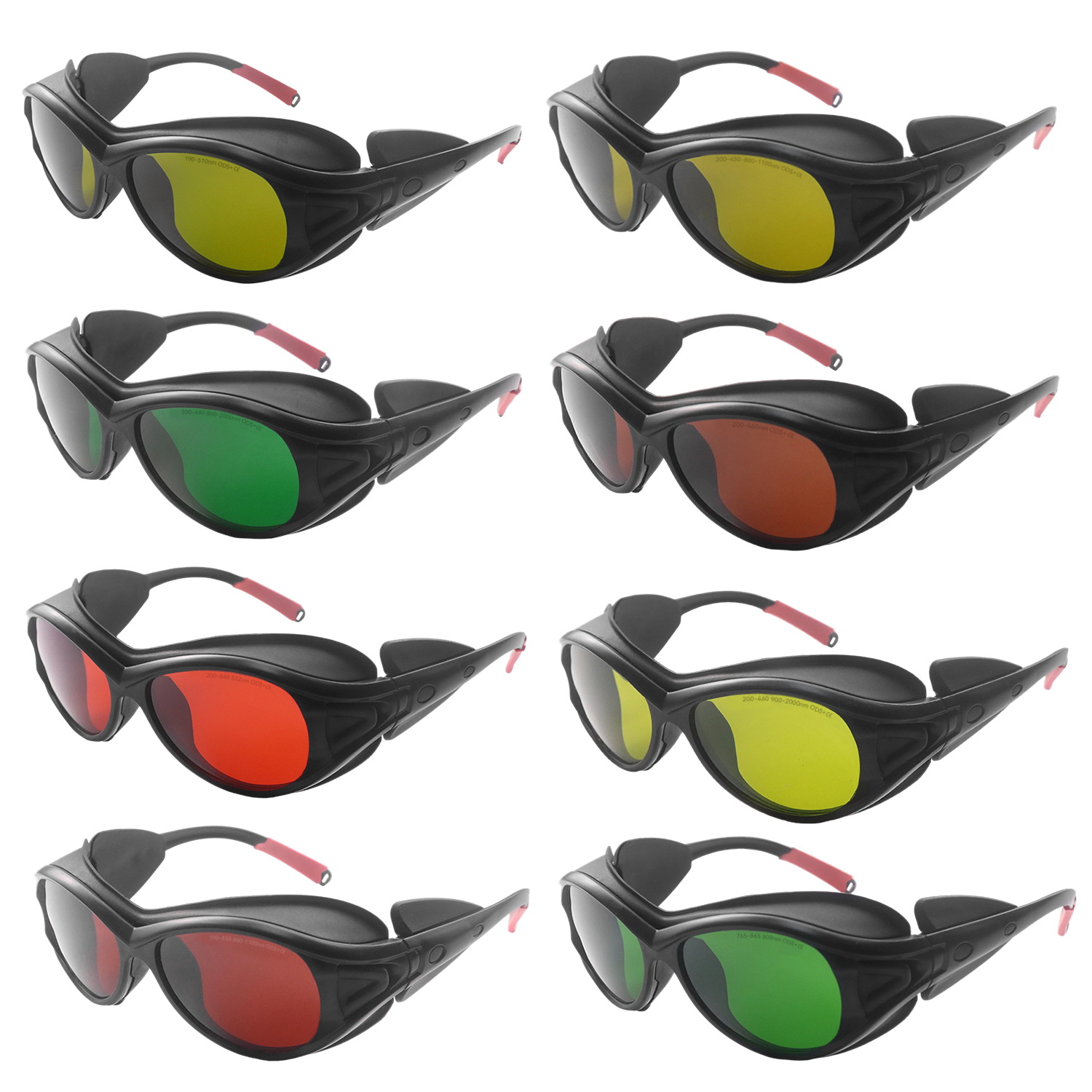Fábrica láser gafas depilación instrumento belleza luz roja fuerte láser 200-2000nm fotón gafas de rejuvenecimiento de la piel