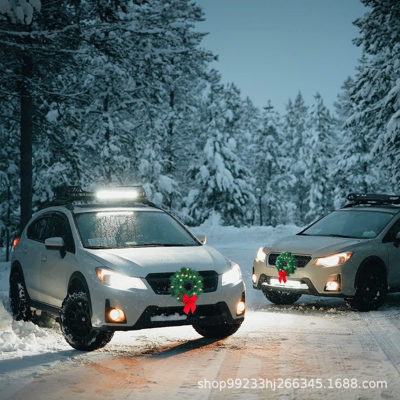 クロスボーダー車のクリスマスガーランド装飾トラックSUV車のクリスマス装飾ホリデー車の装飾用品|undefined