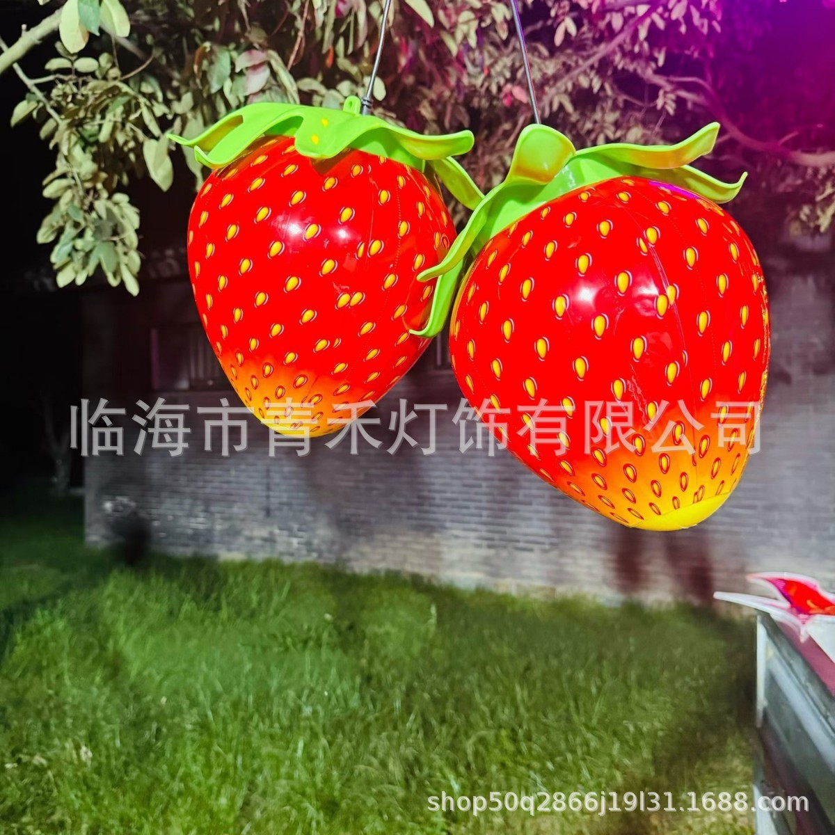 LED草莓灯插电款亮化工程满天星星彩灯灯串闪灯节日圣诞春节装饰