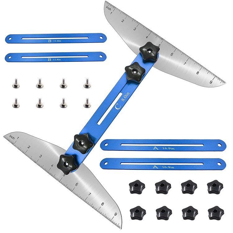 Новая линейка для лестниц Многофункциональная складная линейка Домашние инструменты Датчик протектора лестницы