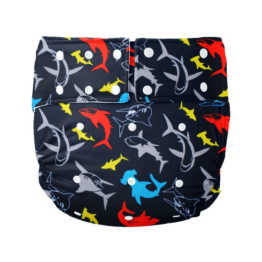 Pañales de tela para adultos a prueba de orina de comercio exterior, pantalones de pañales a prueba de fugas laterales, pañales para ancianos perdidos