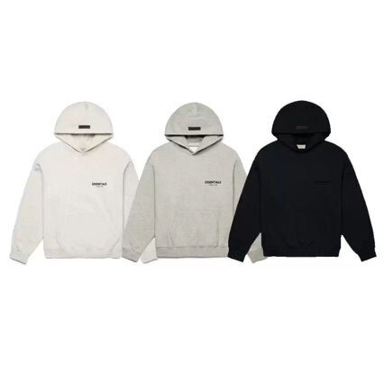 Essentials-Ss22 - Front and Back Flocking Print Pullover Hooded Sweatshirt Hoodie Essentials-Ss22 - Front and Back Flocking Print Pullover Hooded Sweatshirt Hoodie