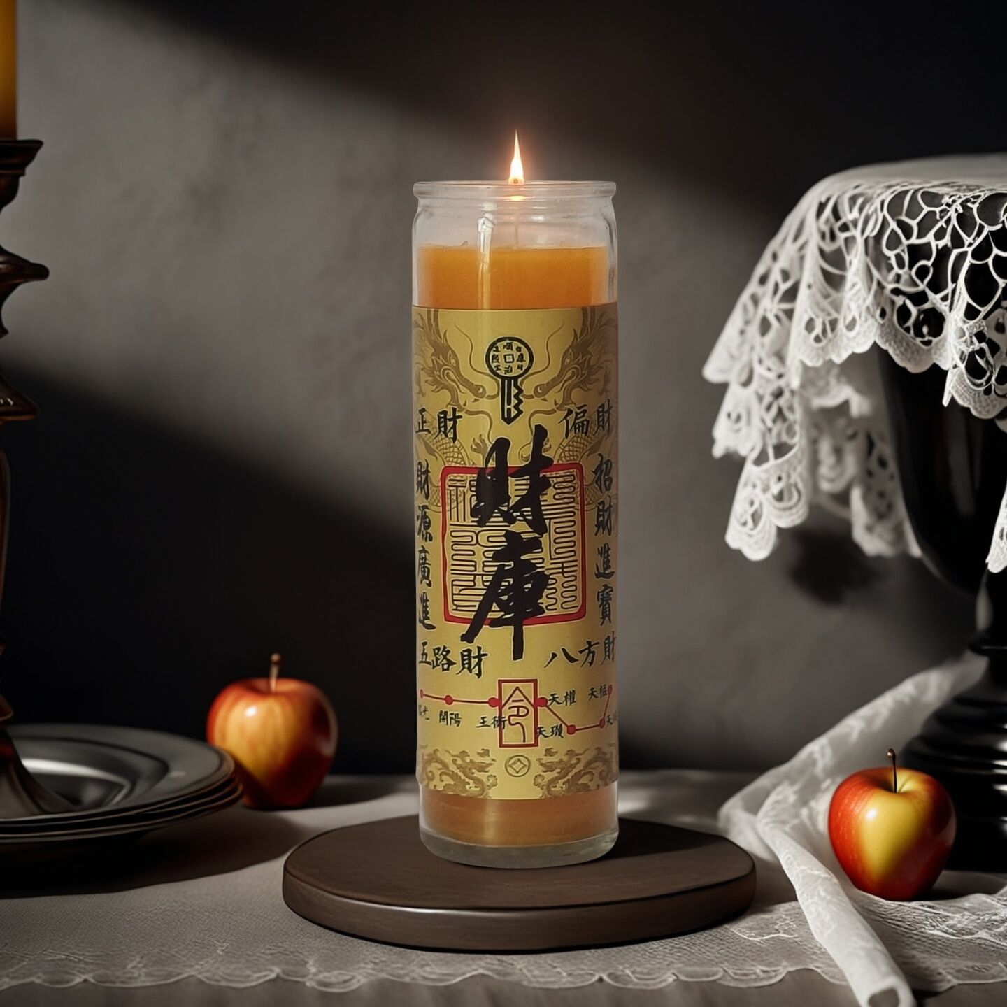 天官賜福手作りろうそく クリエイティブな祝福 ロマンチックなシーンの装飾 無煙ろうそく 5～6個入り 財宝を招くろうそく