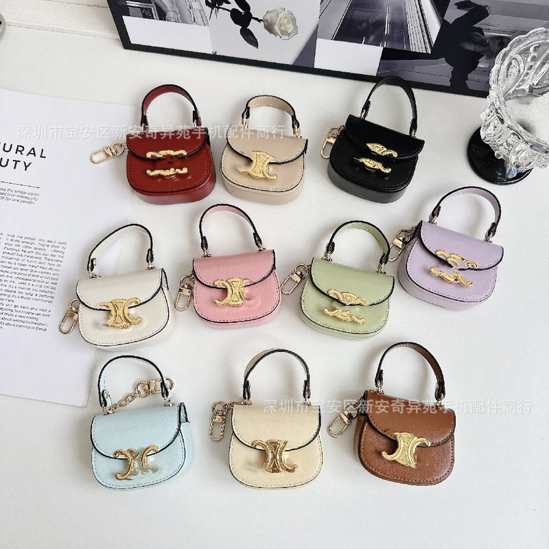 New Saddle Bag Bluetooth Headset Protective Case Suitable for Airpods4 Mini Bag Arc De Triomphe Apple Headphone Case