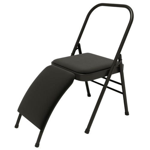 Thickened Iyengar yoga chair multi-purpose metal foldable fitness chair yoga with lumbar support stretch assist chair