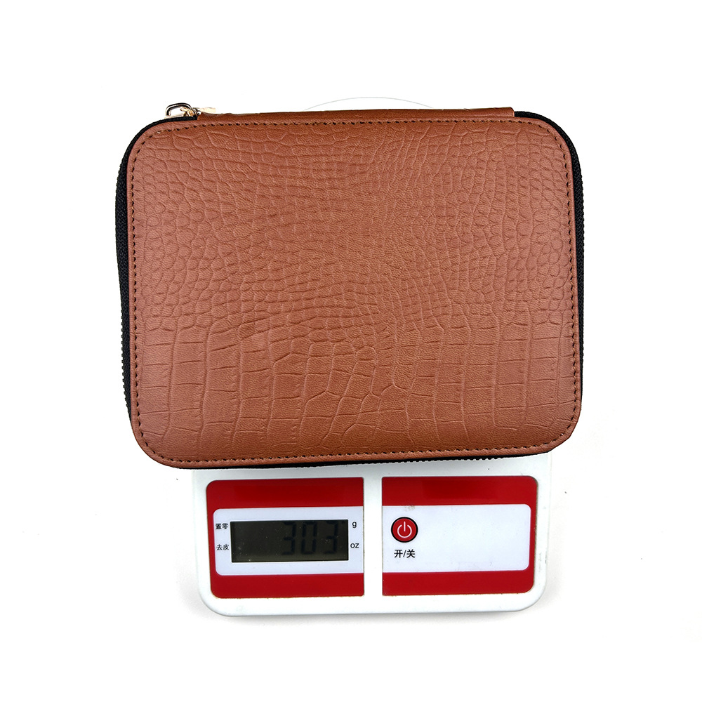 Herramientas de trenzado 2024 impresión de alúmina desmontable aguja circular un conjunto de 13 bolsas PU marrón