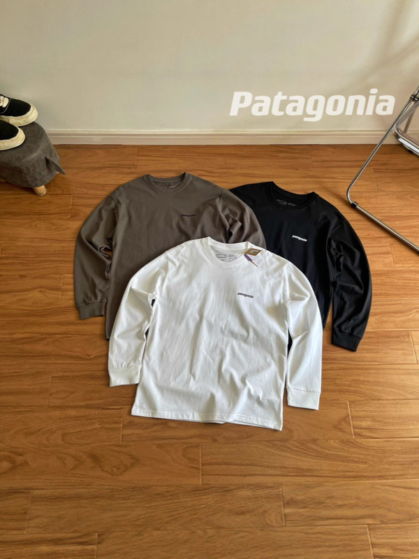 スポット貿易クロスボーダーパタM's L/S P-6 環境に優しい長袖Tシャツ 男女兼用 純綿薄手トレーナー トレンド|undefined