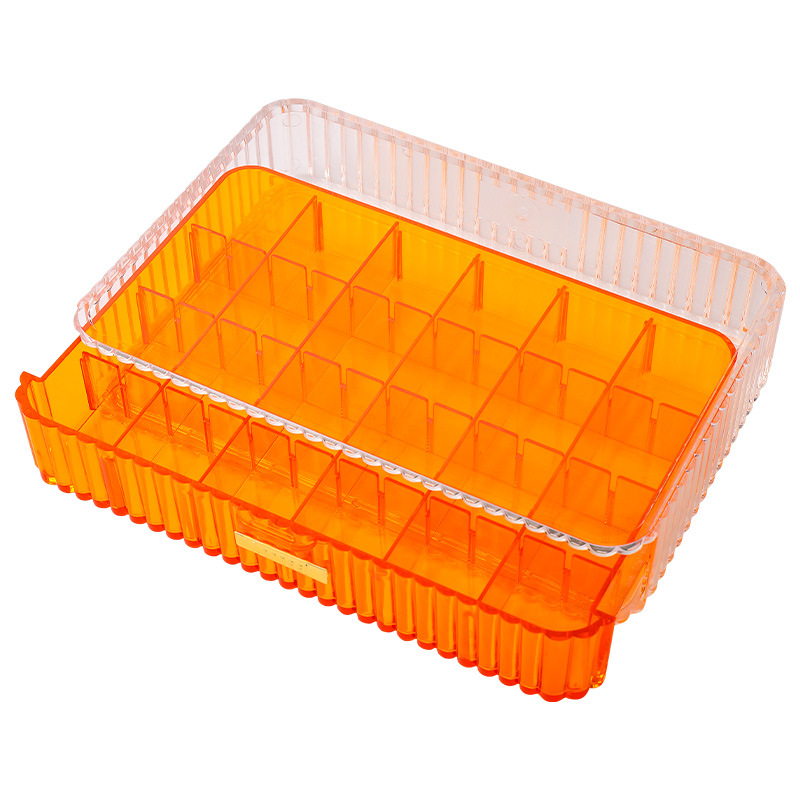 INS estilo caja de almacenamiento de acrílico cajón de escritorio herramientas de organización rejilla de uñas tienda de joyería especial de alta gama 7 colores