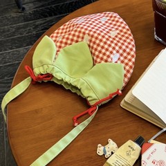 かわいいイチゴ柄の斜め掛けバッグ、インスタ映えする甘いピンクとグリーンのコントラストカラー、大容量のスマホバッグ、ポラロイドバッグ、携帯用小型バッグ