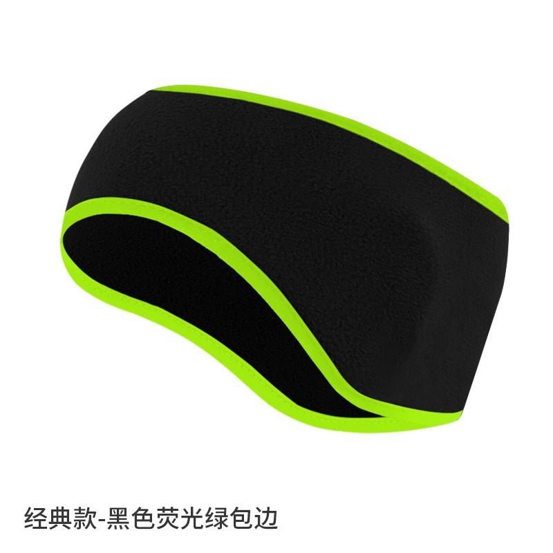 亚马逊防寒发带纯色抓绒防风额头保暖头带加绒加厚跑步运动护耳带|undefined