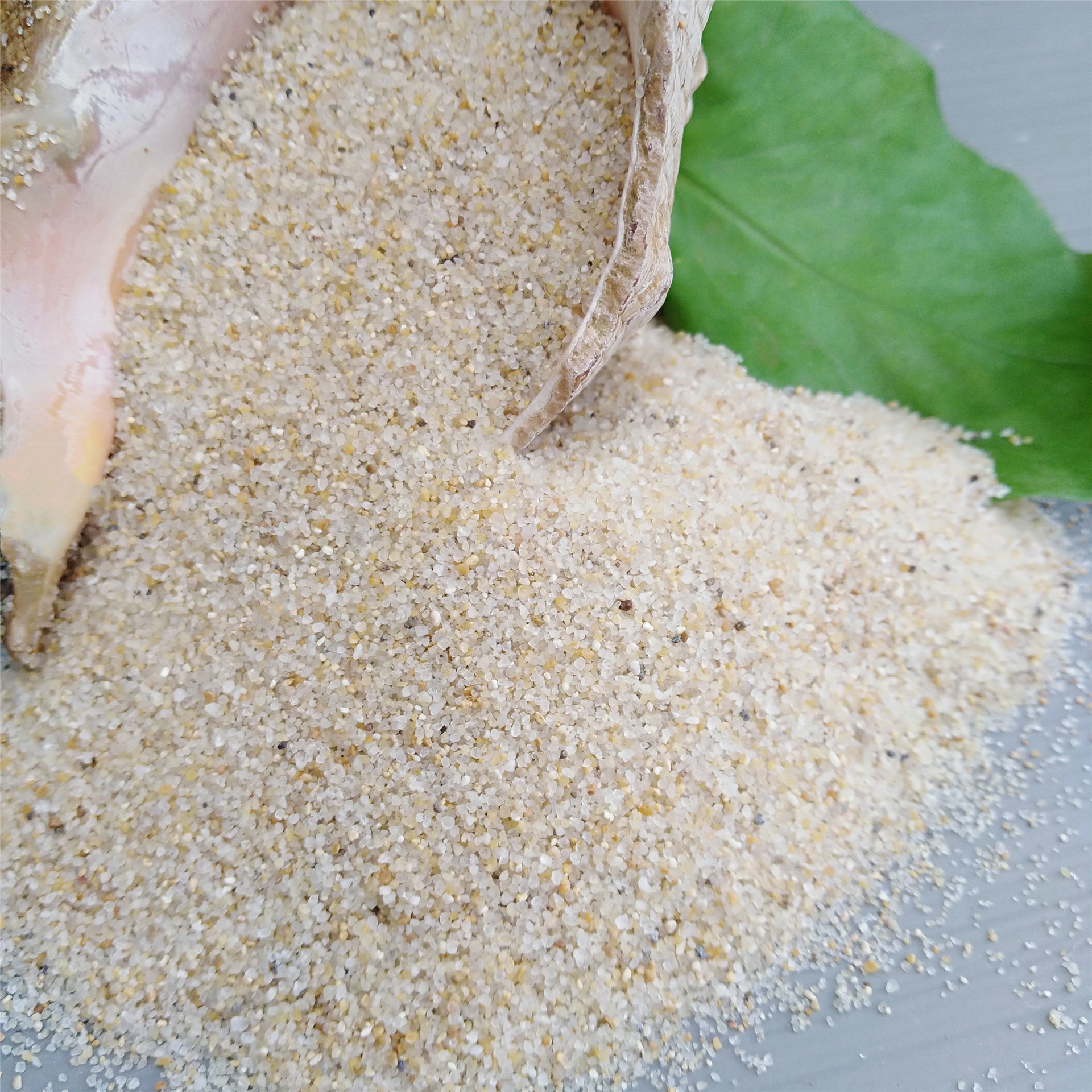 水洗圆粒海沙人工沙滩游乐场用石英砂儿童海沙装饰造景用白沙