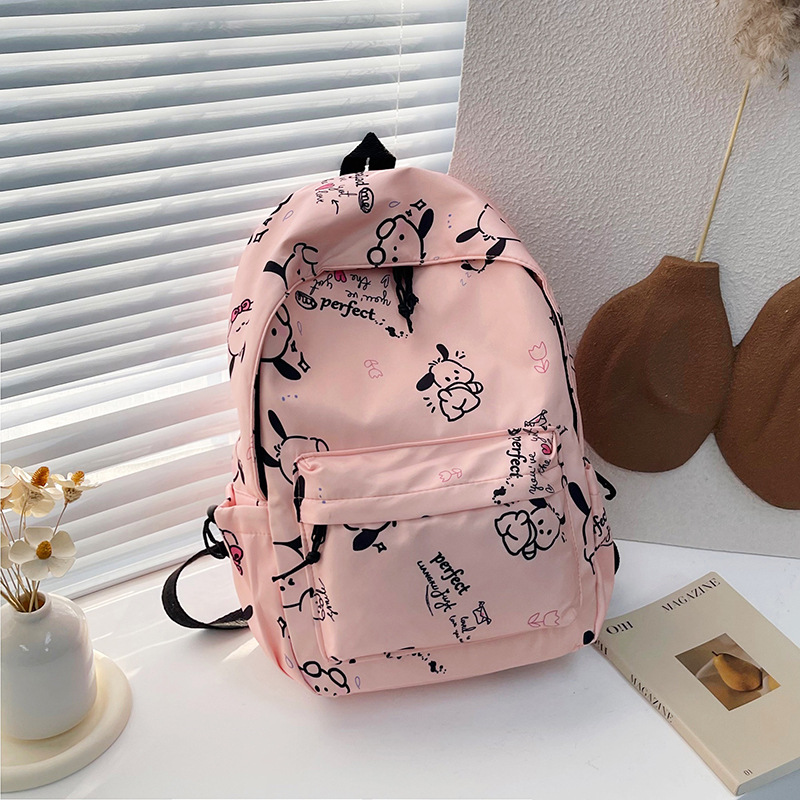 Mochila personalizada graffiti impresión calle mochila coreana ocio campus gran capacidad simple versátil mochila de estudiantes