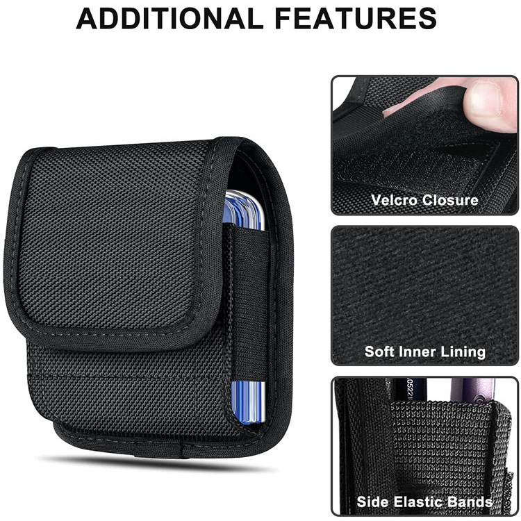 Applicable folding mobile phone Samsung Z Fold3 5g Oxford cloth wallet nylon waist-mounted mobile phone edge leather case Applicable folding mobile phone Samsung Z Fold3 5g Oxford cloth wallet nylon waist-mounted mobile phone edge leather case