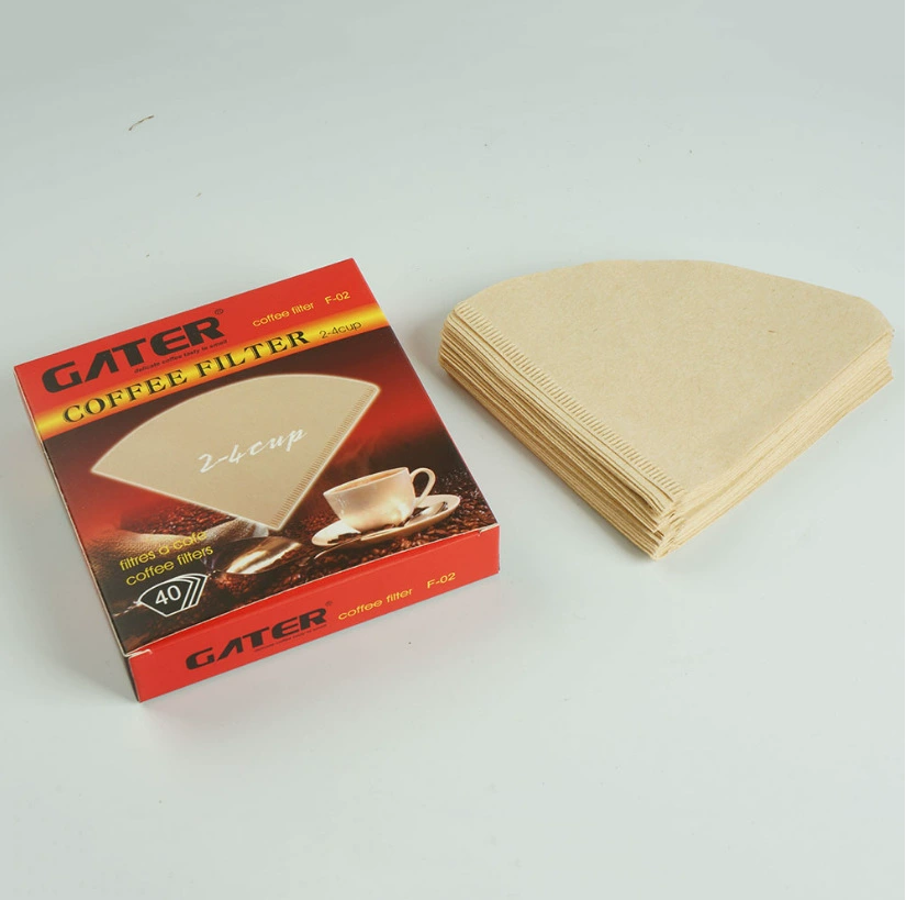Веерообразная фильтровальная бумага GATER 1-2 человека V-образная фильтровальная бумага для приготовления кофе ручной работы фильтровальная бумага оптом