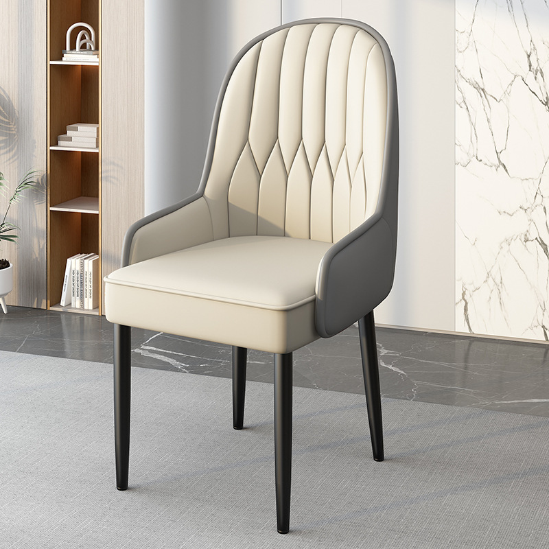 Silla de comedor ligera silla de respaldo de lujo silla de balcón casual simple silla de manicuría de alta calidad silla de alquiler taburete grueso