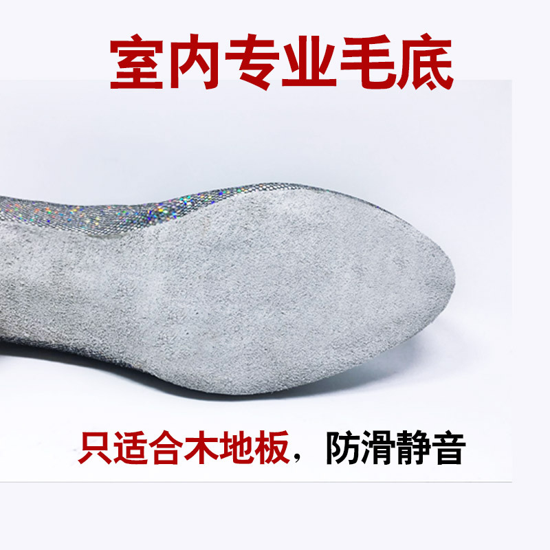 Zapatos de baile latino transfronterizos de las mujeres zapatos de baile de salón zapatos de baile modernos de fondo suave de tacón medio zapatos de baile cuadrado de las mujeres cuatro estaciones