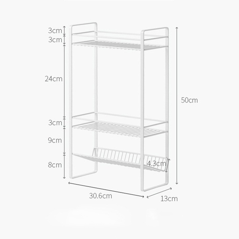 工場卸売キッチン収納ラックバスルームトイレパンチフリー床置き収納ラック多層整理収納ラック
