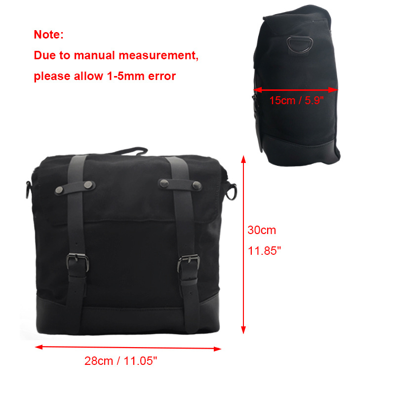 通用摩托車騎行駝包 背包 邊包 掛包 真皮帆布側包 復古機車包