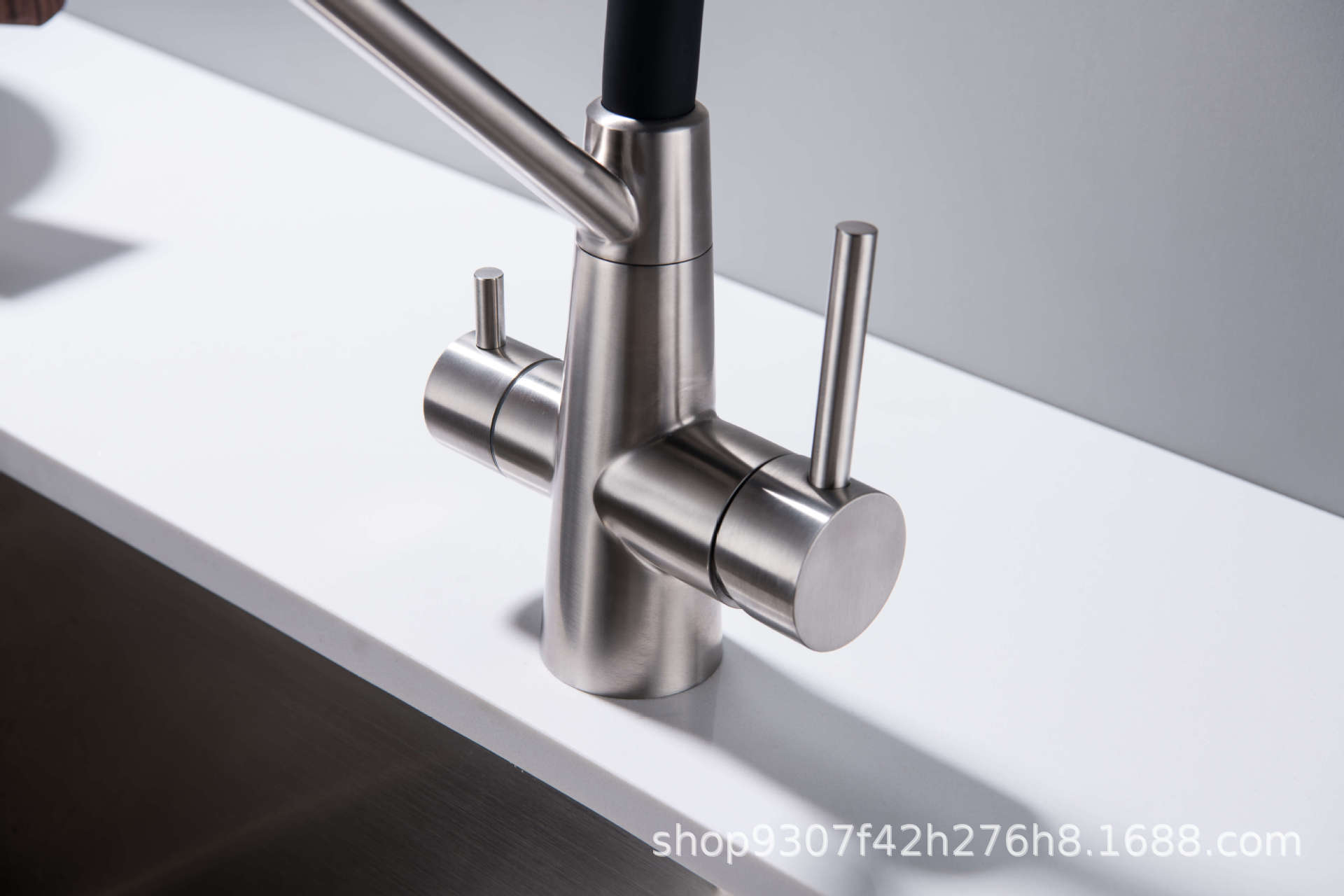 Cross-border 304 stainless steel water purifying faucet, kitchen sink, sink, cold and hot water direct drinking water three-in-one faucet undefined