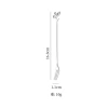 16cm leaf fork-natural color