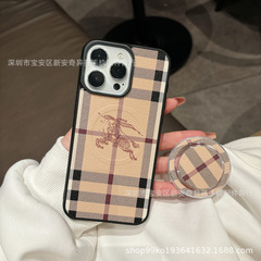 复古欧美磁吸气囊支架保护套适用iPhone17ProMax大牌苹果16手机壳