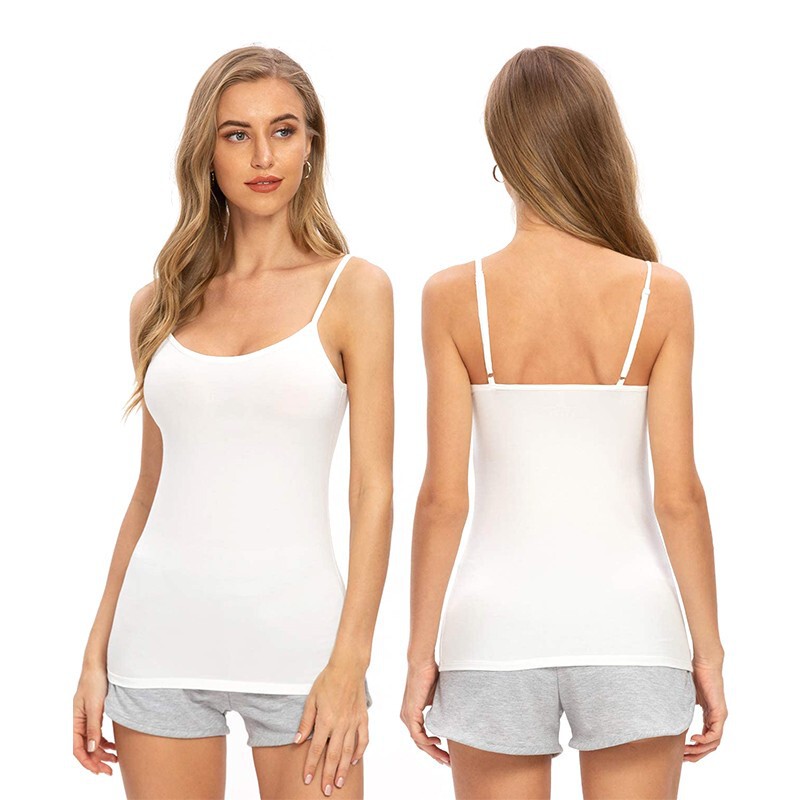 Cross-border Sleeveless Women's Belt Chest Pad Camisole Vest No Steel Ring Cup One-piece Outer Wear Base Underwear Yoga Exercise T Cross-border Sleeveless Women's Belt Chest Pad Camisole Vest No Steel Ring Cup One-piece Outer Wear Base Underwear Yoga Exercise T