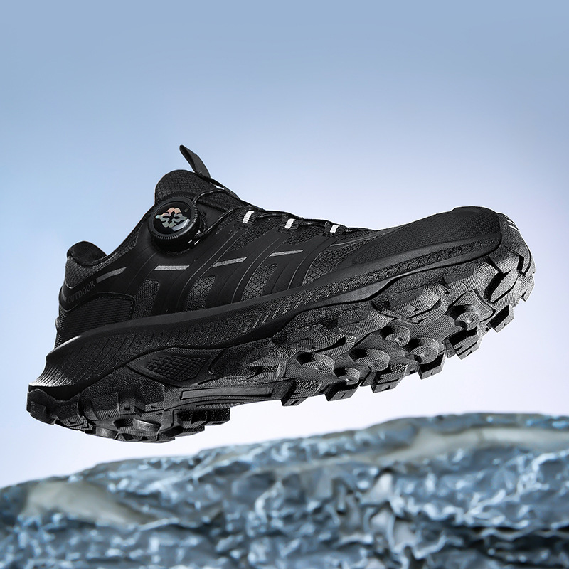 New Men's Hiking Shoes with Side Rotating Buttons, Non-Slip, Wear-Resistant, Low-Cut Hiking Shoes for Outdoor Trail Walking and Sports New Men's Hiking Shoes with Side Rotating Buttons, Non-Slip, Wear-Resistant, Low-Cut Hiking Shoes for Outdoor Trail Walking and Sports