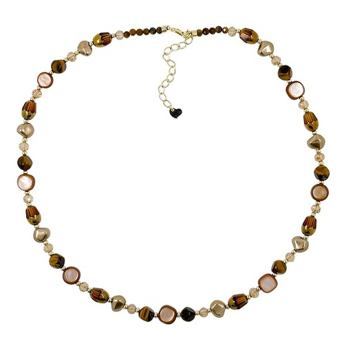 Maillard Tiger Eye Pearl Necklace 2024 New Hot Style Sweater Chain Attractive High-End Beaded Accessories