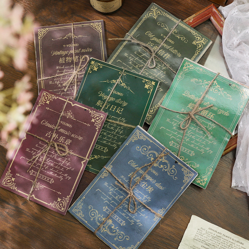 Each material paper of Yan you Classical letter series retro artistic journal message decoration base paper 30 pieces into 6 types Each material paper of Yan you Classical letter series retro artistic journal message decoration base paper 30 pieces into 6 types