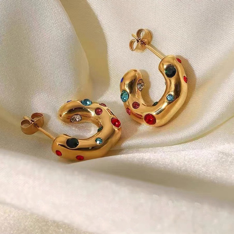 Designer Style Personalized Style Earrings Pleated Rib Twisted Thread Earrings Earrings_voghion.com