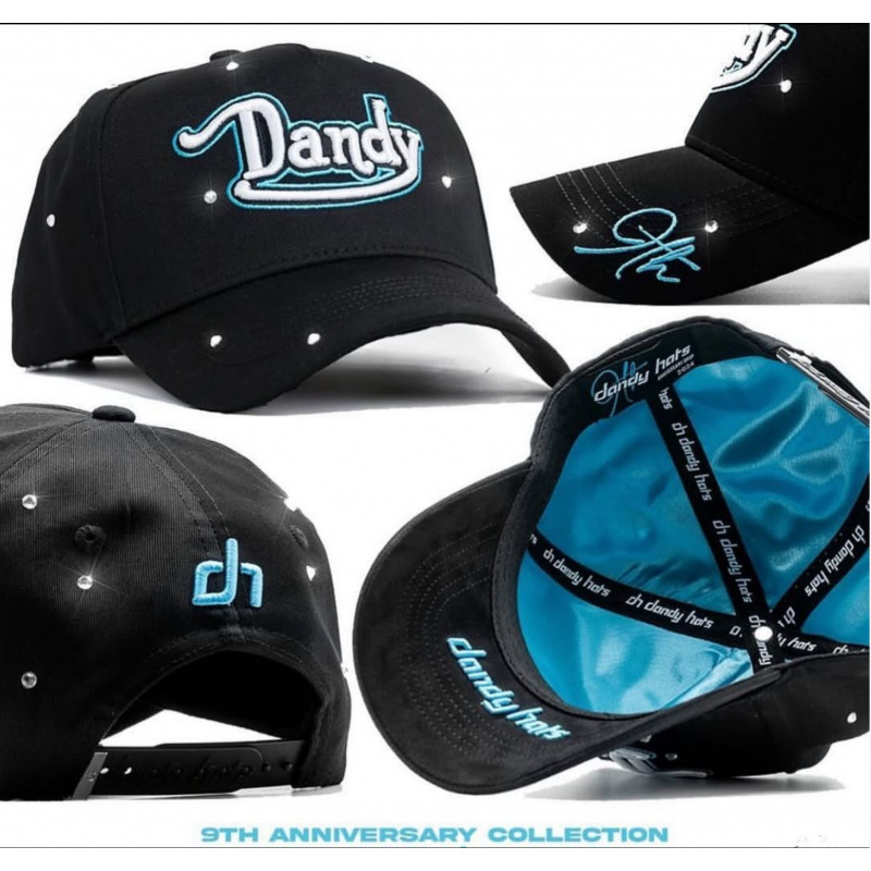 Tendencia transfronteriza hip hop Dandy Dandy sombrero con letras de diamante sombrero de pato doblado a lo largo del sombrero de béisbol image 14