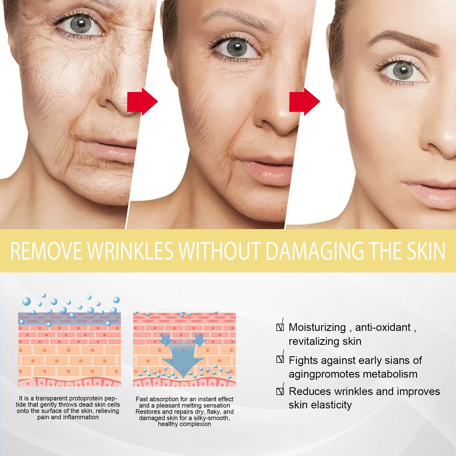 L'essence hydratante pour le visage EELHOE peut resserrer la peau du visage, estomper les ridules, hydrater et embellir la peau_voghion.com