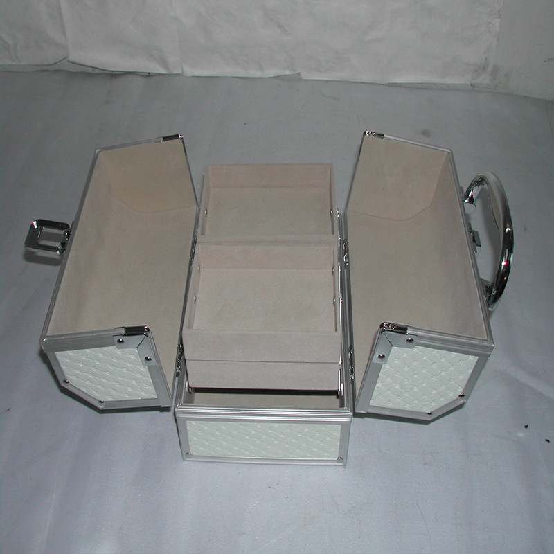 Caja de herramientas de aleación de aluminio personalizada Suministro de fábrica Instrumentos portátiles Herramientas de hardware Caja de aluminio Garantía de calidad