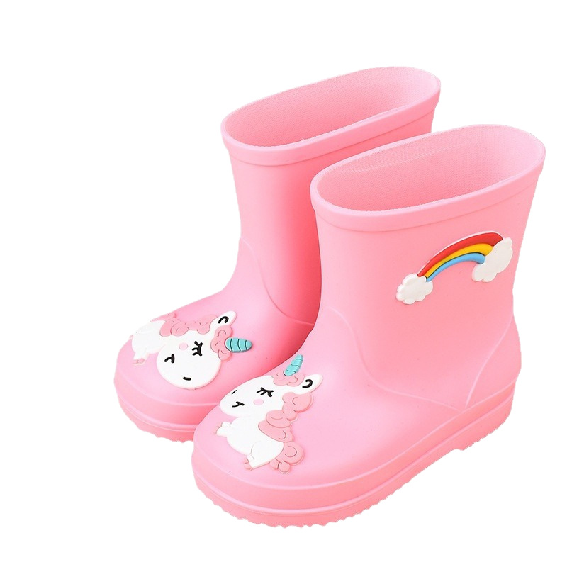 Botas de lluvia para bebés, zapatos de lluvia para niños, zapatos de agua para niños, zapatos de agua antideslizantes para niñas, zapatos de lluvia lindos para niños