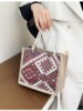 Ethnic summer fashionable shopping bag to go out, handheld lunch box, банка для хранения, purse for mother and baby, ethnic style, city style, food bag